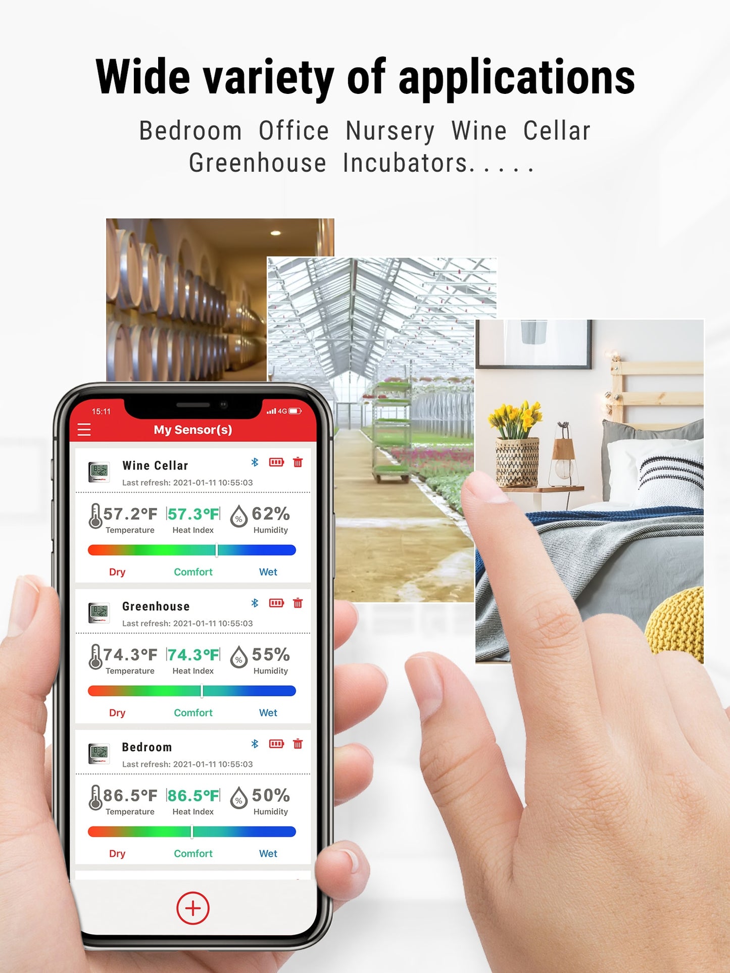 ThermoPro TP359 Wireless 80M Bluetooth Thermometer