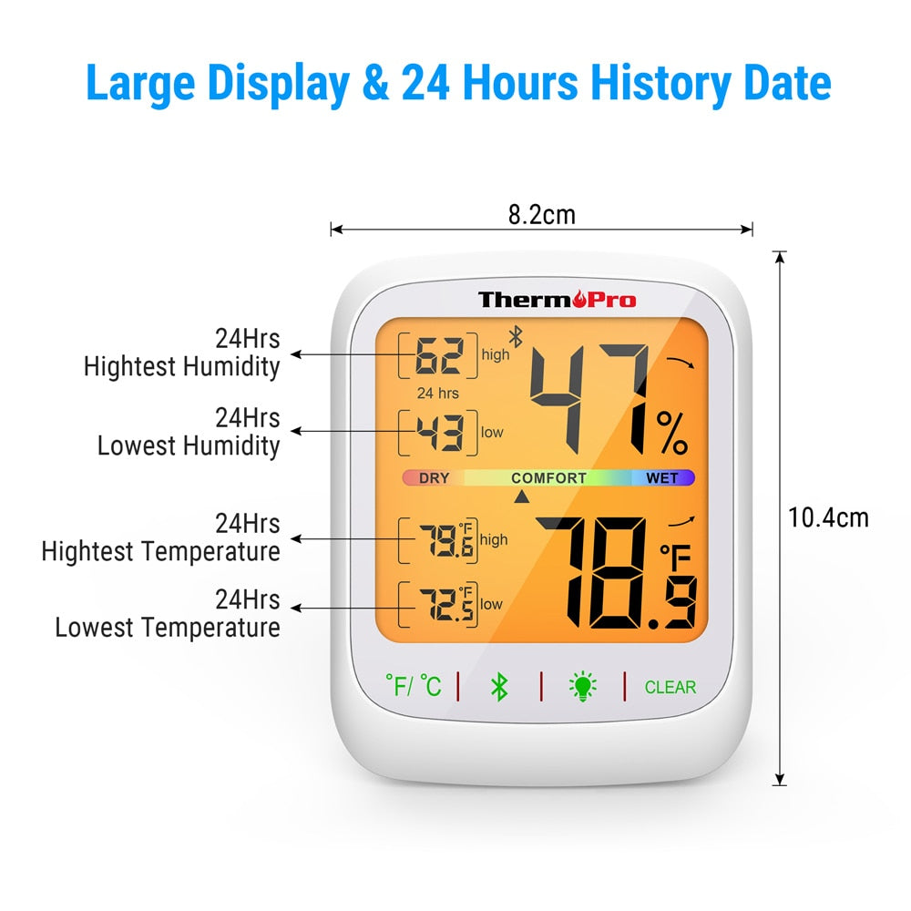 ThermoPro TP359 Wireless 80M Bluetooth Thermometer