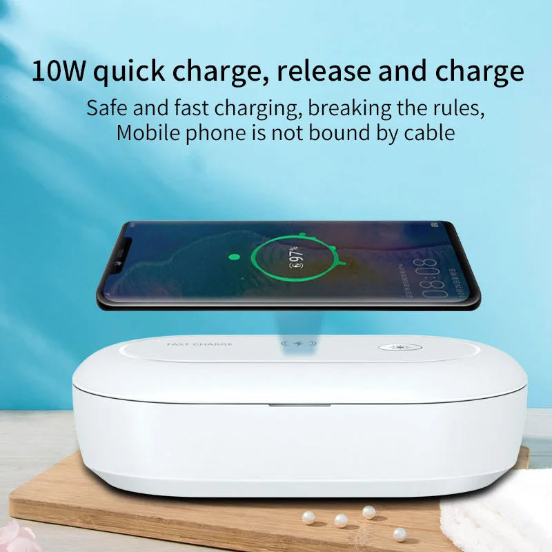 Mobile Phone Disinfection Box with Wireless Charger